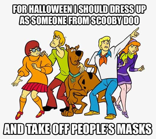 scooby doo transparent - For Halloween I Should Dress Up As Someone From Scooby Doo And Take Off Peoples Masks