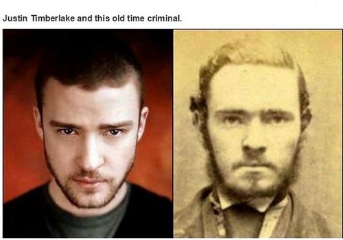 justin timberlake time travel - Justin Timberlake and this old time criminal.
