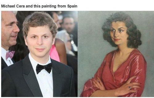 michael cera woman - Michael Cera and this painting from Spain