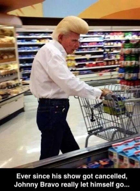 old johnny bravo - Ever since his show got cancelled, Johnny Bravo really let himself go...