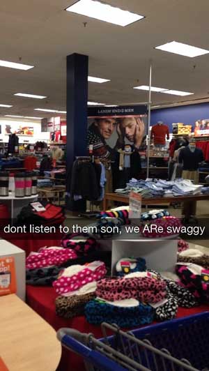 funny snapchat stories - dont listen to them son, we ARe swaggy