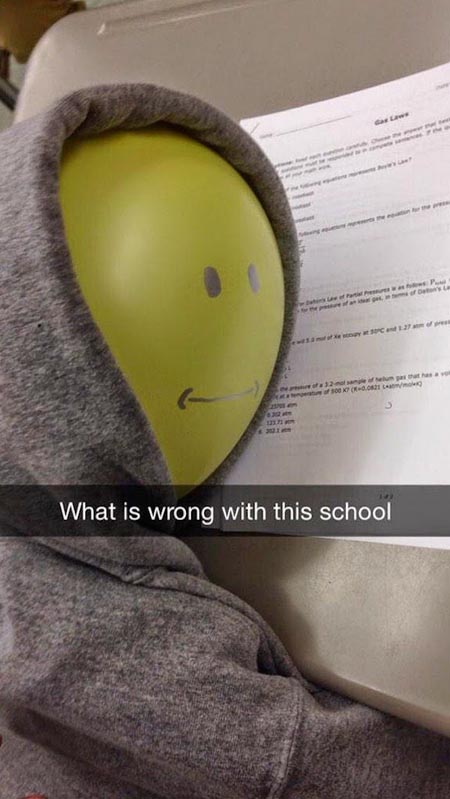 balloon hoodie - What is wrong with this school