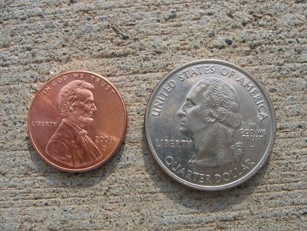 Glue coins on the floor.