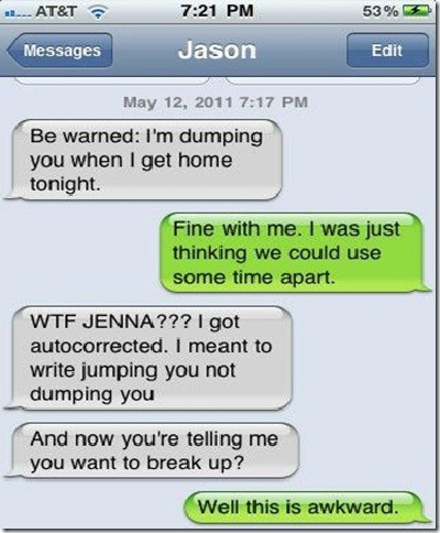 Some Of The Most Ridiculous Break Up Texts