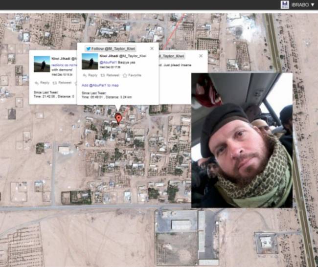 A New Zealander recently joined ISIS and began boastfully tweeting from secret insurgent locations. The problem was he forgot to turn the geotag off and the Defense Department now know exactly where he was.