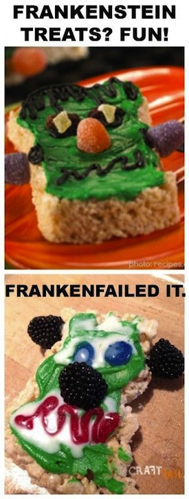 fail cake nailed it desserts - Frankenstein Treats? Fun! photo recipes Frankenfailed It. Craft