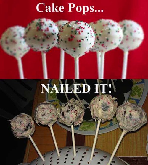 fail cake riaño - Cake Pops... Tui Nailed It!