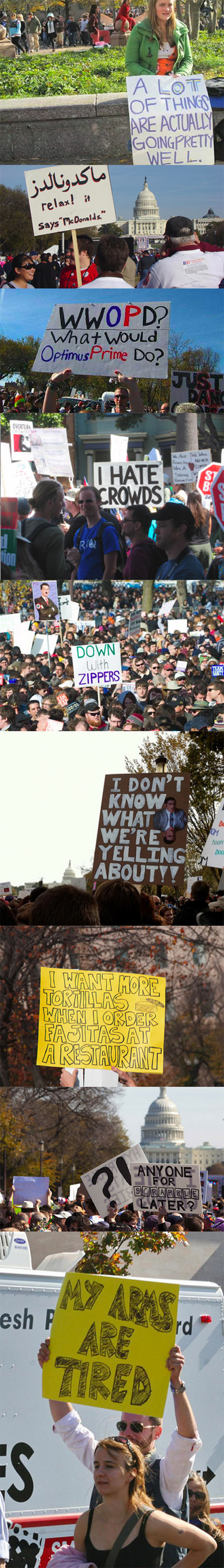 Fun With Protest Signs