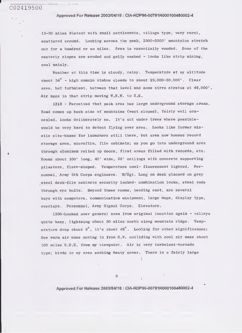 DECLASSIFIED C.I.A. Report on Remote Viewing