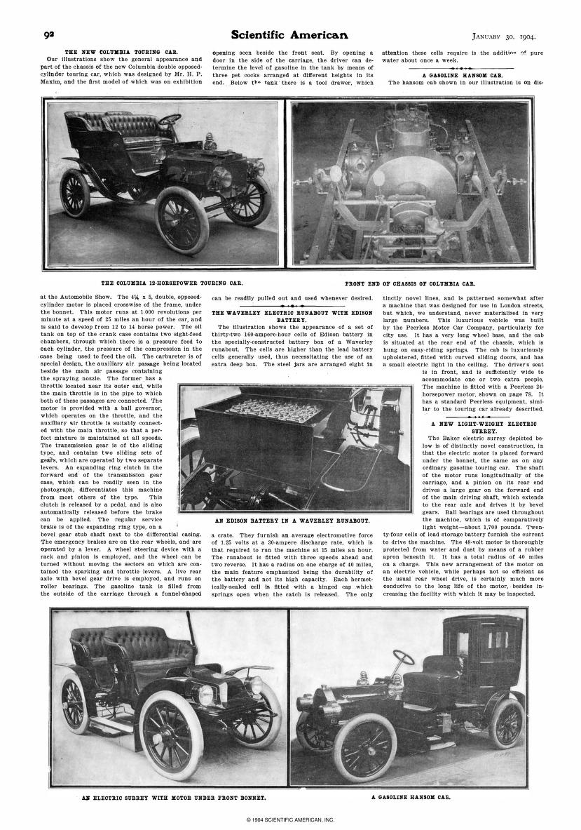 THE BIRTH OF THE PERSONAL AUTOMOBILE