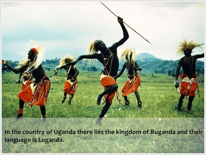 rain dance ritual - Full Purich In the country of Uganda there lies the kingdom of Buganda and their language is Luganda.
