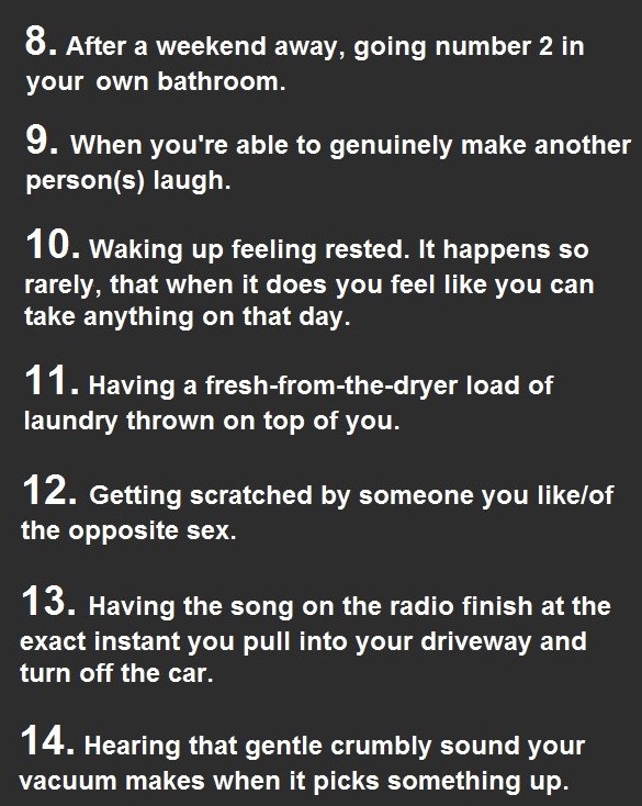 20 LIFE PLEASURES THAT ARE COMPLETELY UNDERRATED.