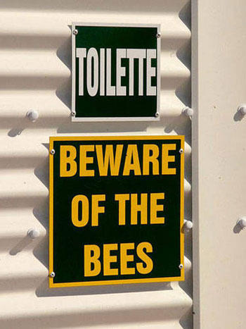 Bathroom - Beware Of The Bees