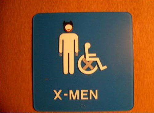 men's restroom - XMen
