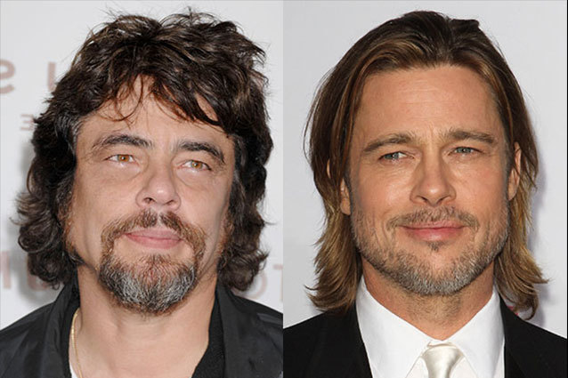 Benicio Del Toro and Brad Pitt
