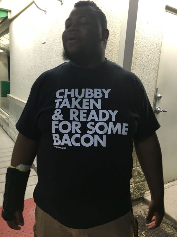 t shirt - Chubby Taken & Ready For Some Bacon Indecom