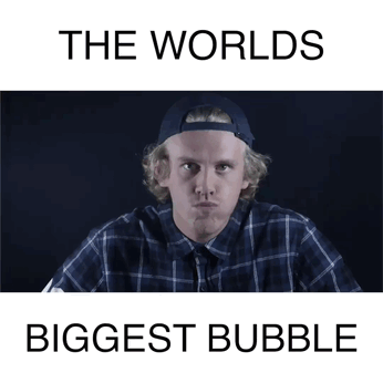 photo caption - The Worlds Biggest Bubble