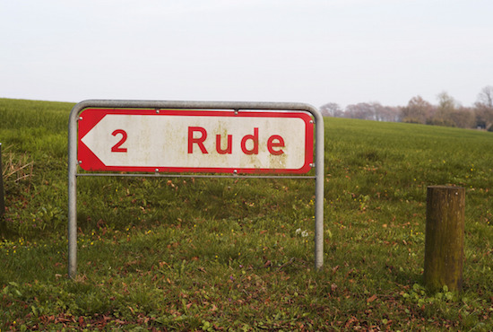 rude sign - 2 Rude