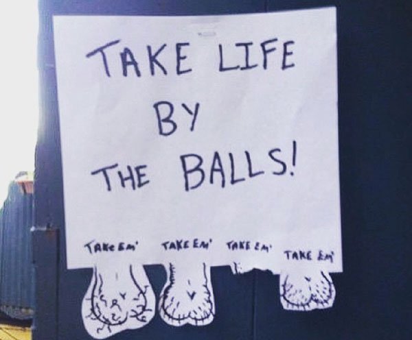 banner - Take Life By The Balls! Take Em Akeem Takie Take Er