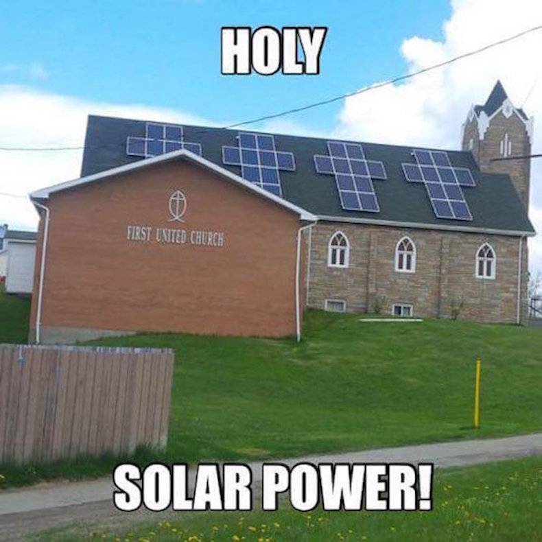 holy solar power - Holy First United Church Solar Power!