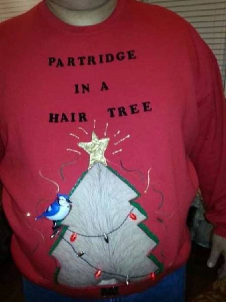 ugliest christmas sweater ever - Partridge In A Hair Tree