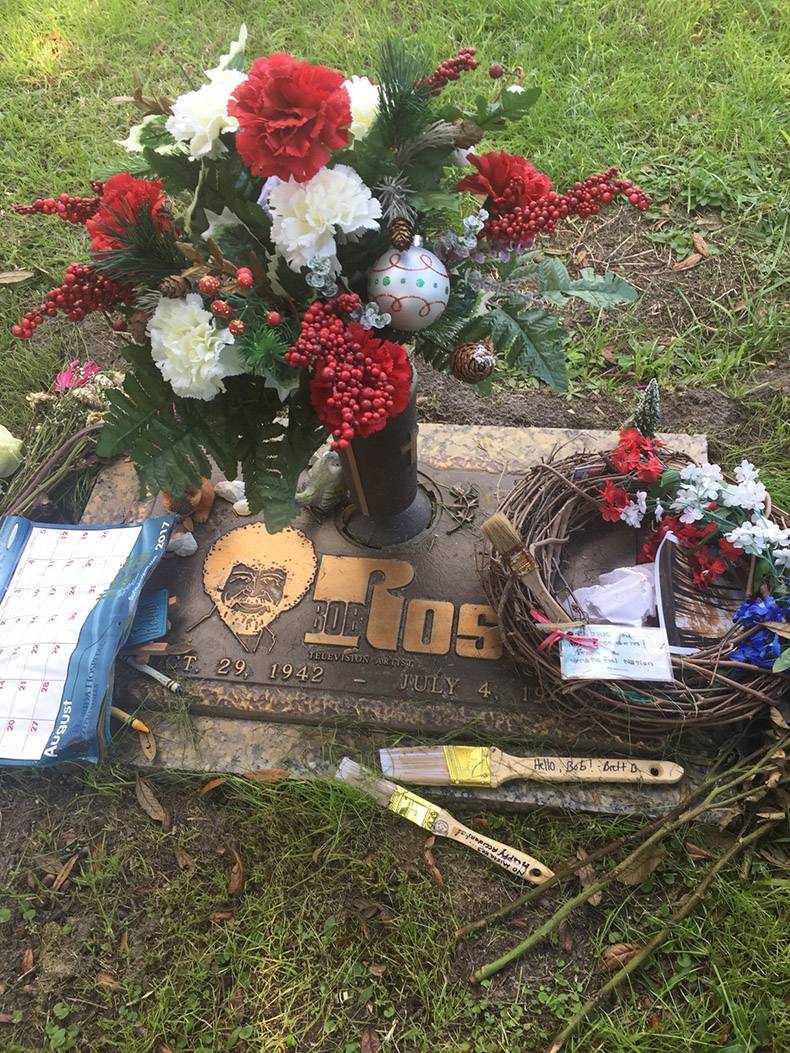 random pic bob ross grave - 2017 Television A T. 29. 1942 S Mitos July 4 August Hello, B661Brehts 8