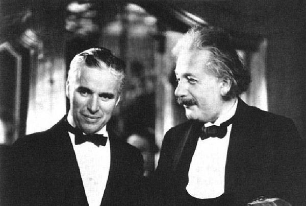 Albert Einstein and Charlie Chaplin together