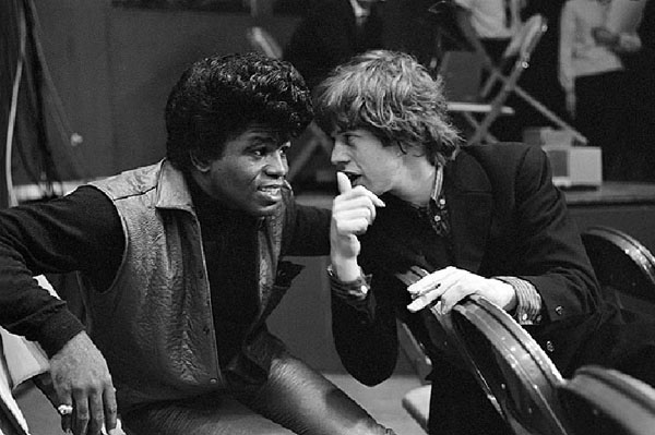James Brown and Mick Jagger