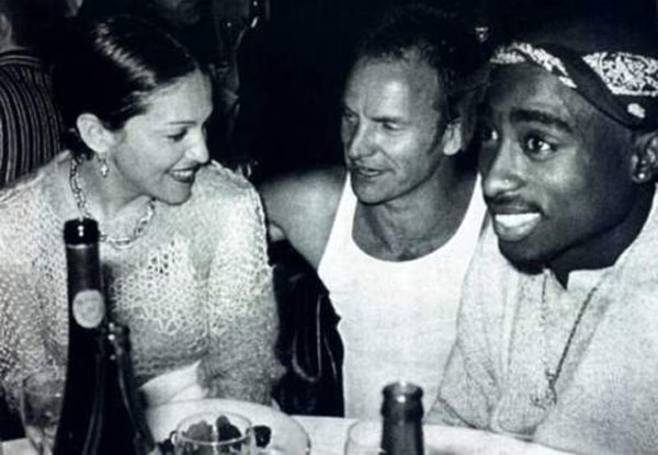 Madonna, Sting and Tupac Shakur