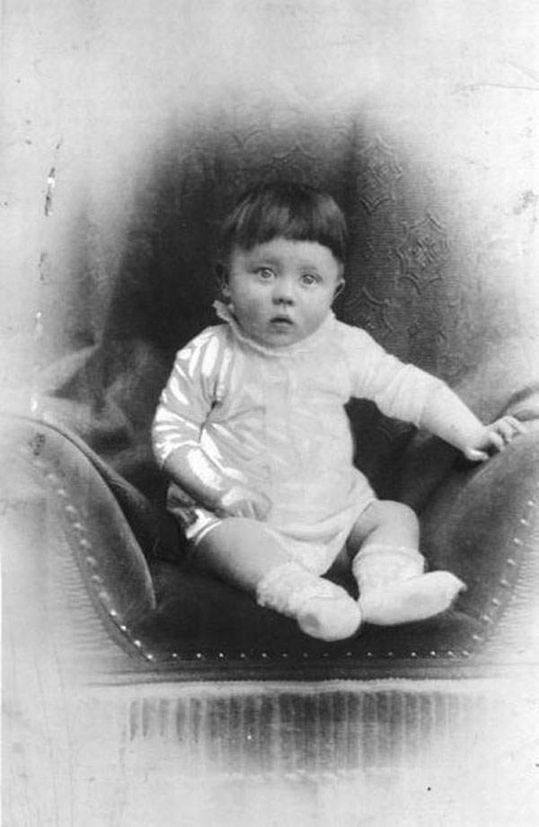 Adolf Hitler when he was a baby