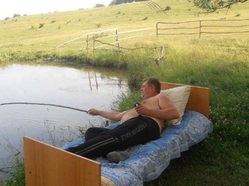 lazy fisherman