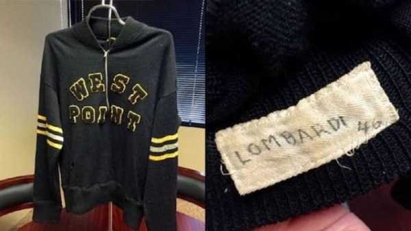 Sweater that was found at a thrift shot that sold for millions