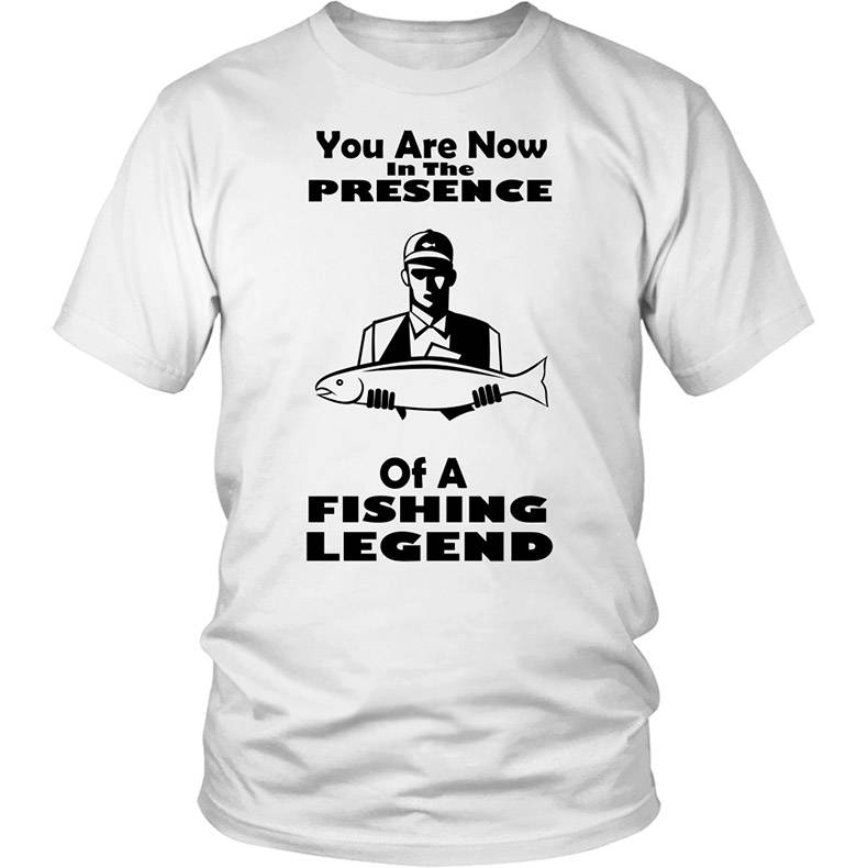 wtf my grandpa t shirt - You Are Now Presence In The Of A Fishing Legend