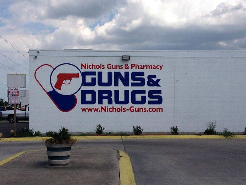 Store that sells Guns and Drugs