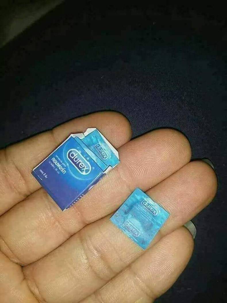 world's smallest condom - Qurex durex durex Raw Sin
