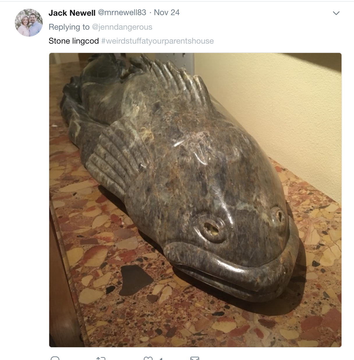 fish - Jack Newell mmewell83. Nov 24 Sjenndangerous Stone lingcod weirdstuffatyourparentshouse