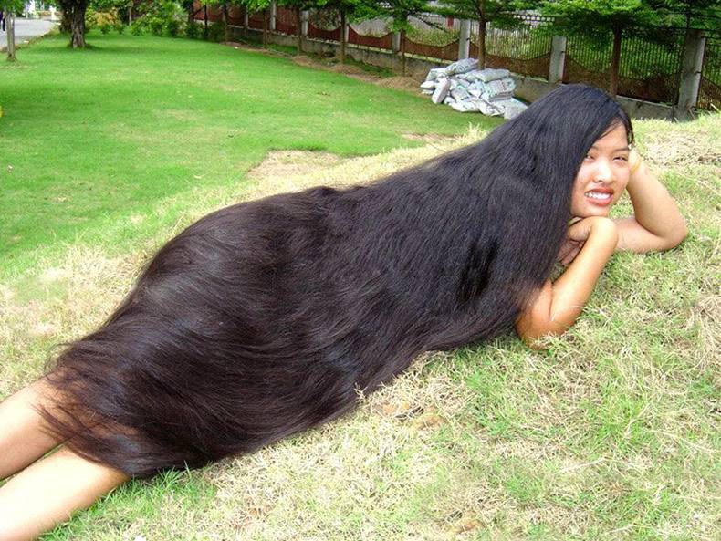 wtf indian girls with very long hair