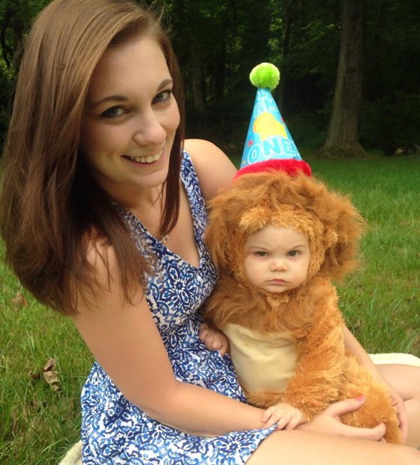 baby in lion costume