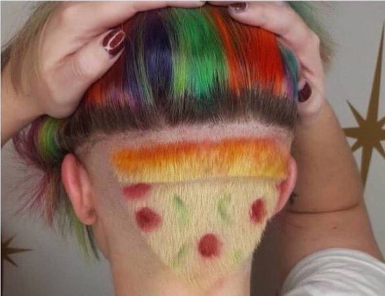 pizza hair cut