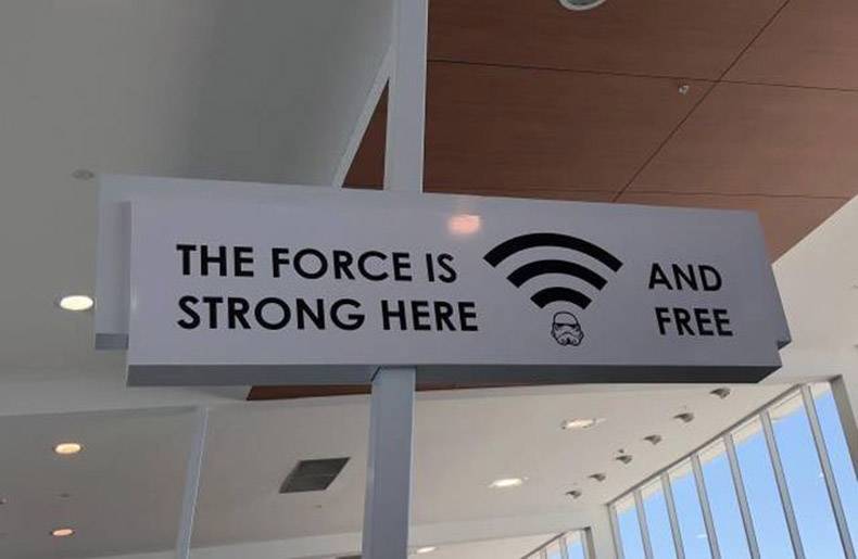 sign - The Force Is Strong Here And Free