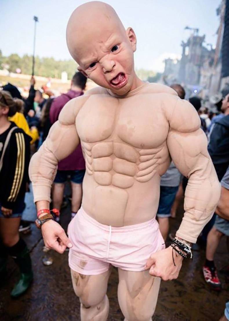 ugly bodybuilder costume