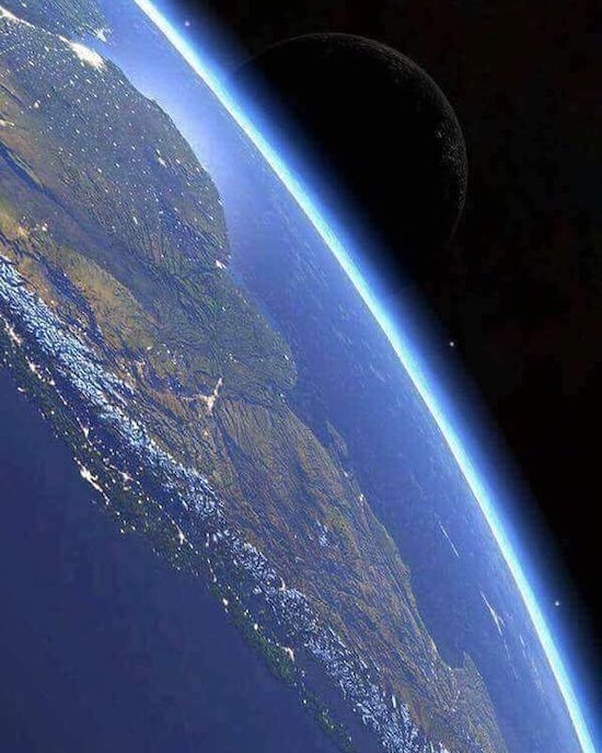 south america from international space station