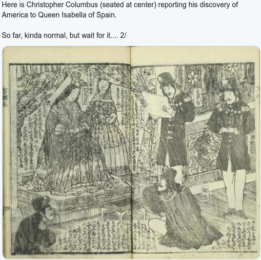 Wild and Wacky Illustrated Japanese Book On American History