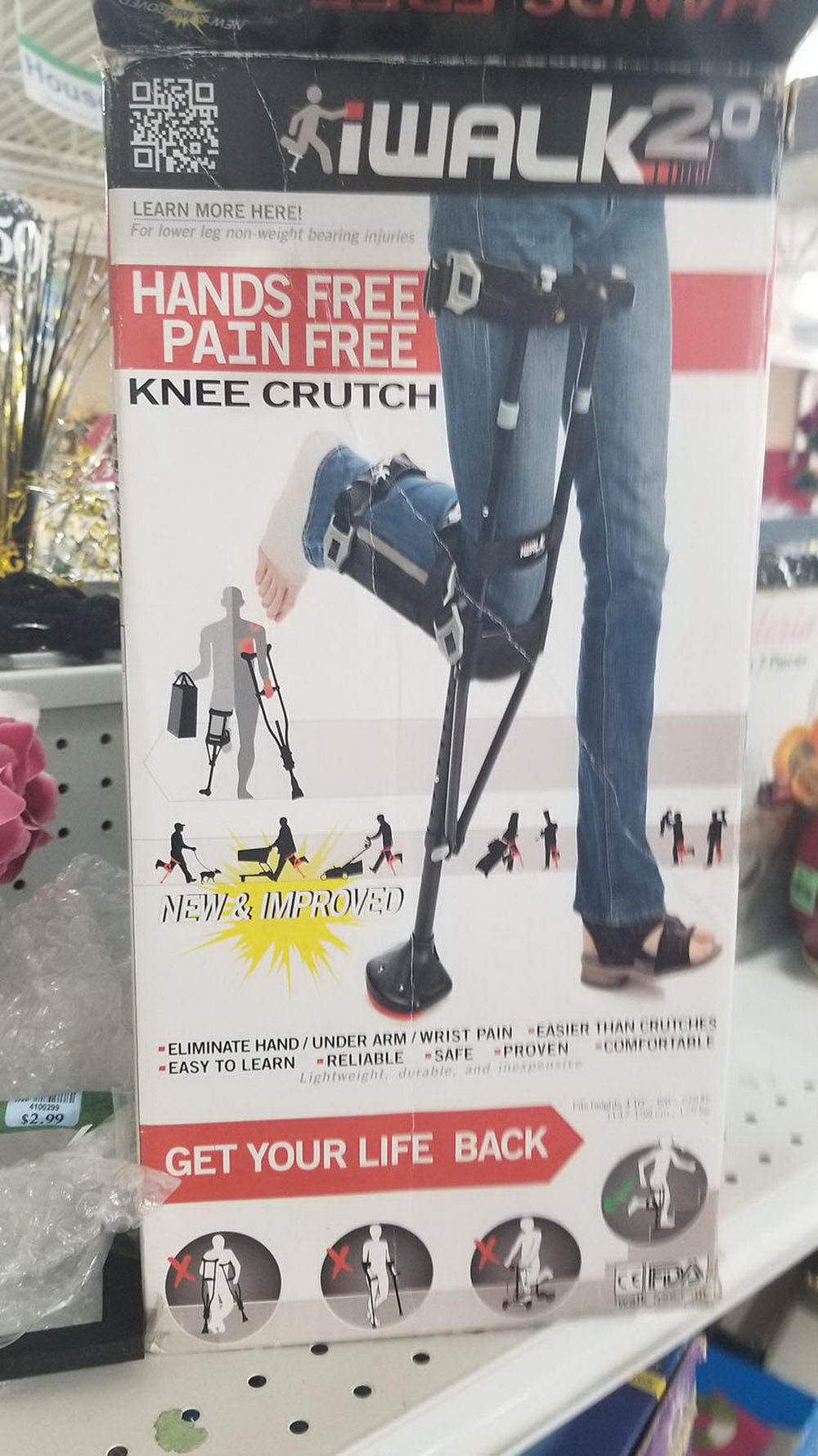 hobby - Veron Kwalk 2017 Learn More Here! For lower leg nonweight bearing injuries Hands Free. Pain Free Knee Crutch New & Improved Easier Than Crutches Eliminate HandUnder ArmWrist Pain Proven Comfortable Easy To Learn Reliable Safe Lightweight durable 2