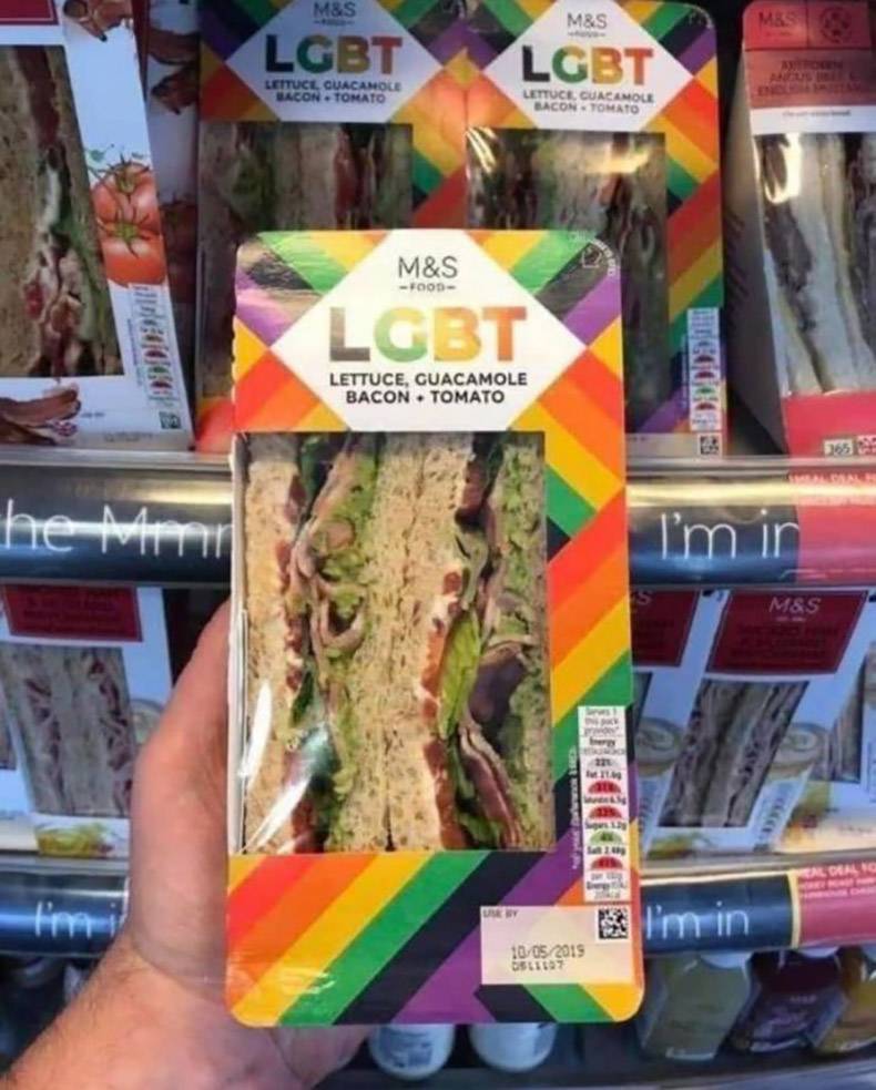 Sandwich - M&S M&S Lgbt Lgbt Lettucl Guacamole Bacon Tomato Lettuce. Cuacamole Bacon Tomato M&S F009 Lgbt Lgbt I Lettuce, Guacamole Bacon Tomato 365 hemmi M&S 1005 2015 OSL1627