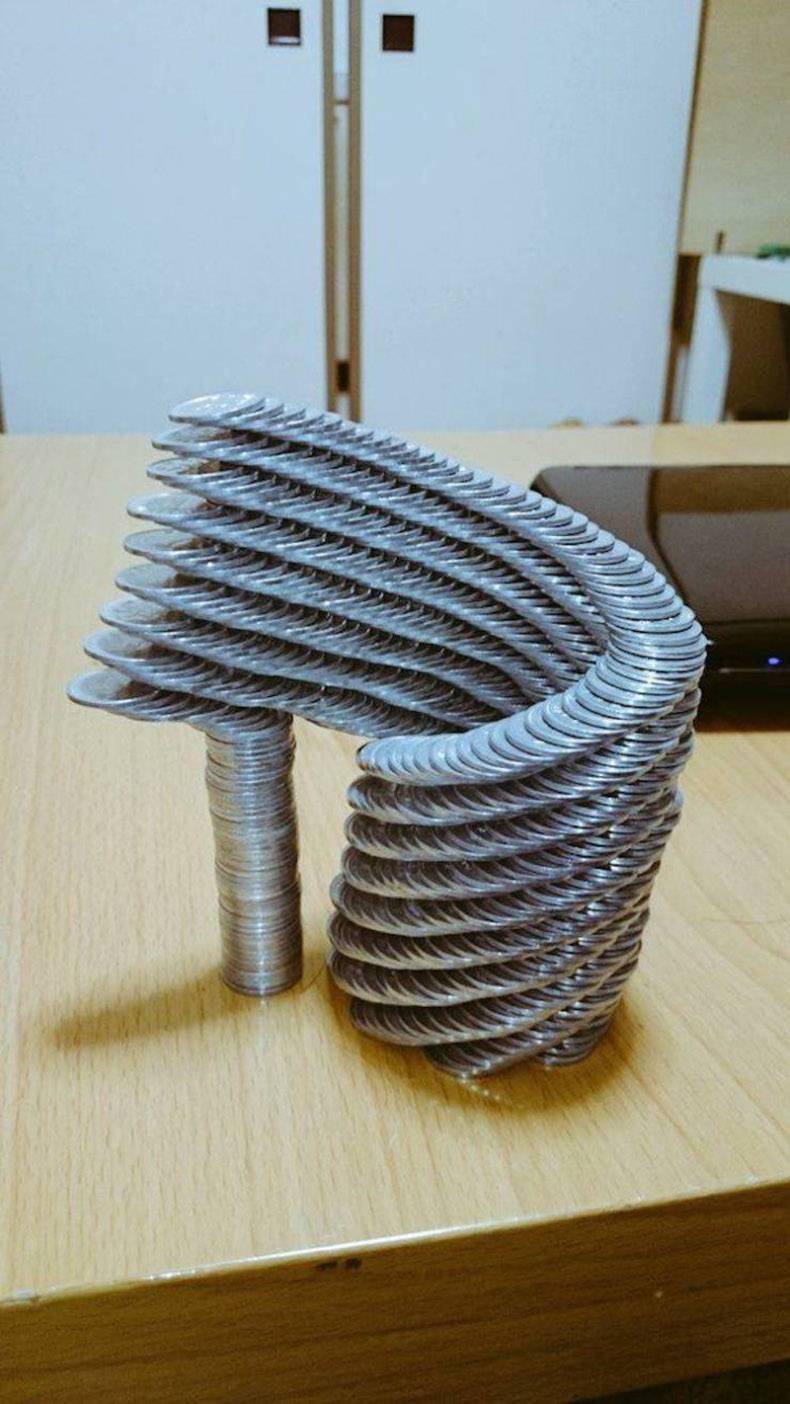 coin stacking