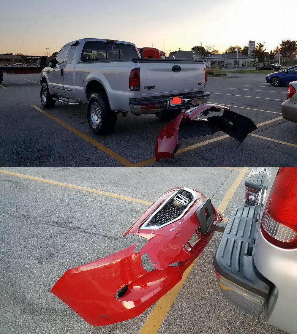 bumper stuck on hitch