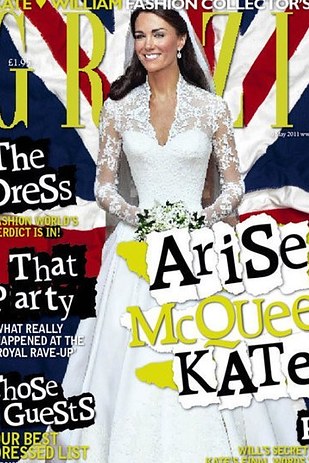 Grazia magazine came under serious fire when this commemorative Royal Wedding issue hit the stands. It was quickly noticed that Kate's waist looked as though it'd been considerably slimmed down on the cover. Grazia was forced by the Press Complaints Commission to release a statement detailing what had happened. The magazine explained that the the image was altered to remove Prince William so that the cover showed Kate alone. To achieve this, they had to digitally mirror Kate's arm, and in doing so, slimmed down her waist.