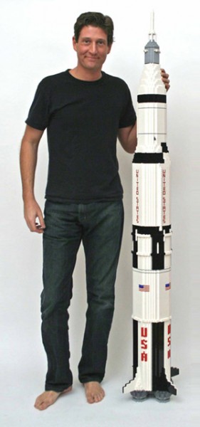 19 Foot replica of Saturn V Rocket.