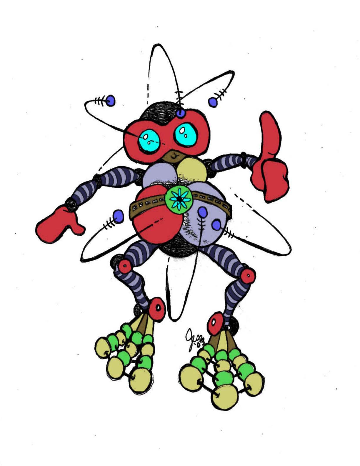 Cute Nanobot...  The culprit behind either mass transcendence of the human race...  Or a shit-load of gray goo engulfing the planet...